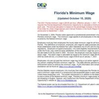 2021 Minimum Wage Change